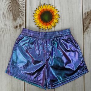 lola + the boys metallic girls‎ track shorts 10